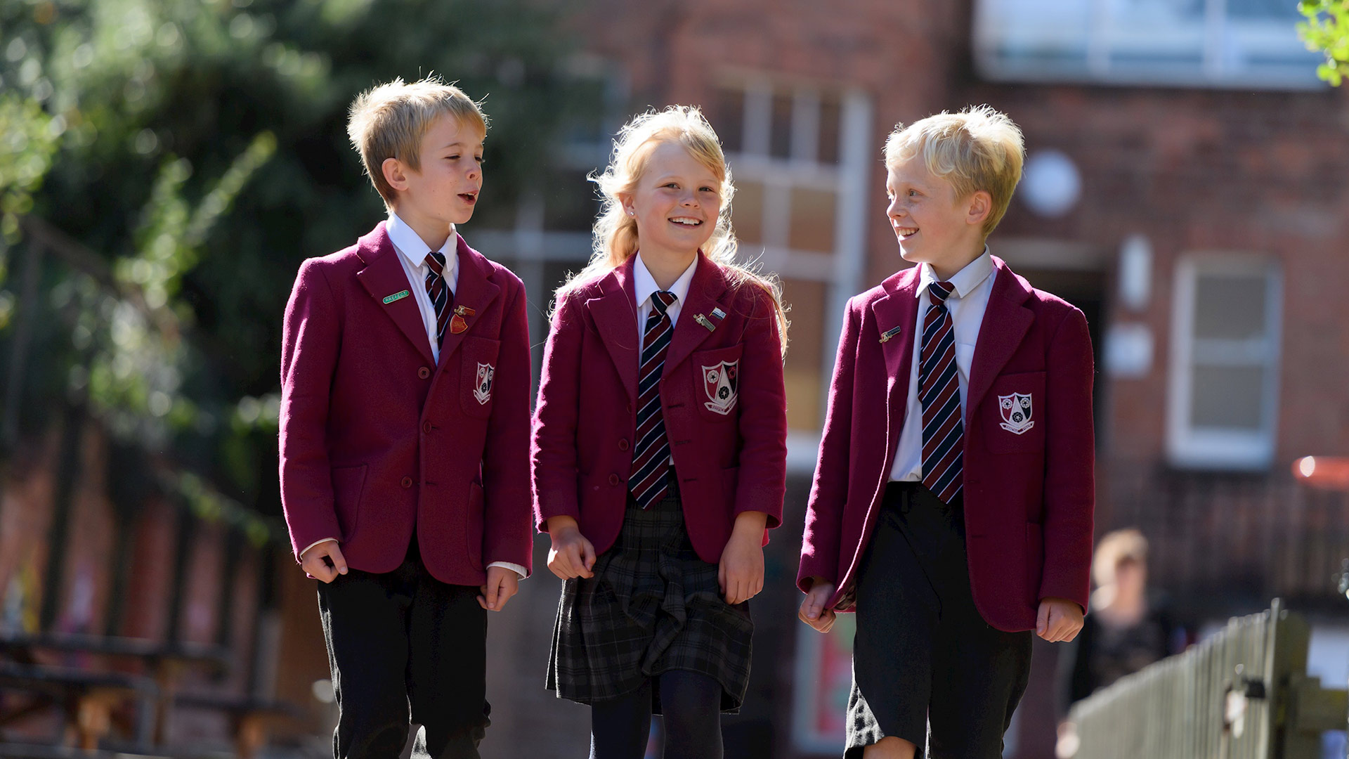 burgundy color school uniform